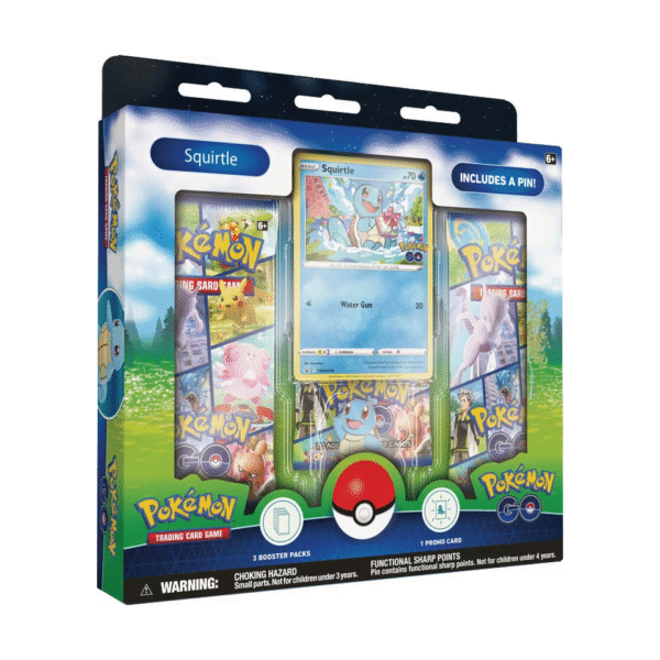 Caja Pin Squirtle - Pokemon GO - Inglés - Cartas Pokemon Originales Tcg